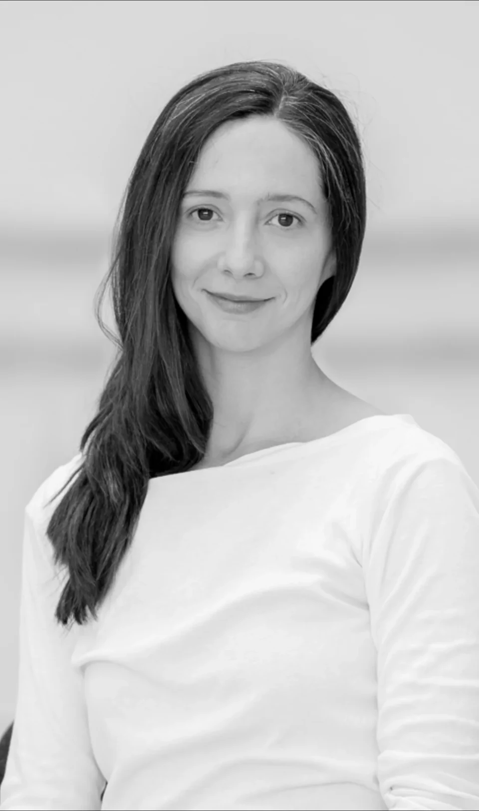 Black and white portrait of Amy Thake